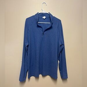 Blue Quarter-Zip Pullover 2XL